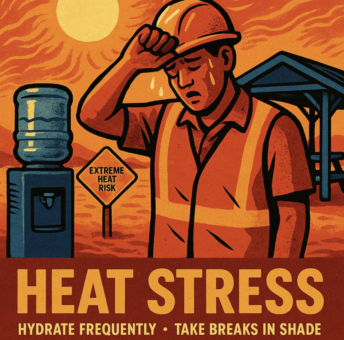 IntegralHR's tweet photo. Implementing preventive strategies that address heat stress in the workplace is critically important. Working in extreme heat can strain a person's cooling system, especially when coupled with factors like physical exertion, dehydration, fatigue, or certain health issues. https://t.co/fSmOK01jcA