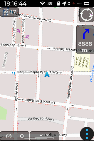 Working on a next feature in #icenav . Basic turn-by-turn navigation from GPX Track.... Stay tuned. #diy #gps #esp32