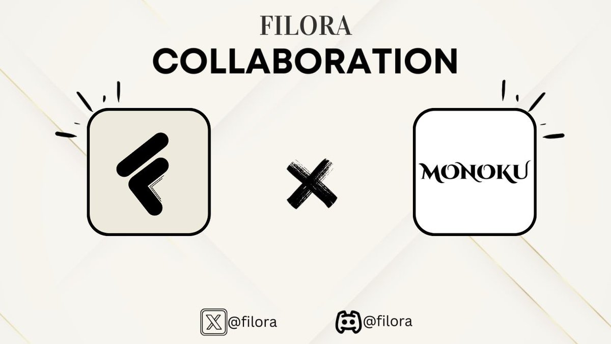 filora's tweet photo. Filora🤝monoku

We are glad to be able to collaboration with your project @Monoku_NFT 🫸🫷

More information can be tracked on Discord ➥ https://t.co/7CEy4Z7uuK

Living with filora 🥂 https://t.co/6MiOkBPonE