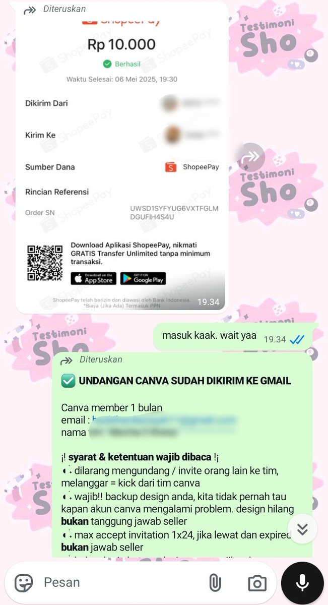 honeyxobutter's tweet photo. 📂 canva member 1 bulan
📂 netflix sharing harian 1 user https://t.co/ke4CI05l2c