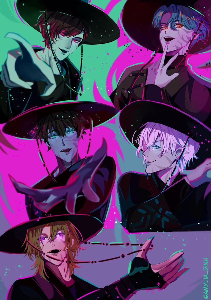 "You're lost in my daze, yeah, you can't look away 
Don't you know I'm here to save you
Now we runnin' wild
Yeah, I'm all you need, I'ma be your idol"
👿👿👿
I drew another one
NijiEN boys x Kpop Demon Hunter
#kaepix #drawluca #FreoChrome #RenZottoArt #LouVerGallery