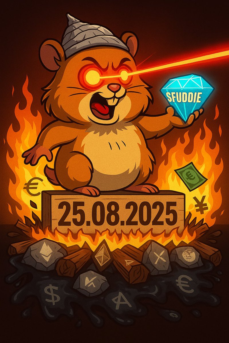 fuddiecoin's tweet image. 😨 They said SELL ALL.

🐹 But $FUDDIE said: I press the button… and DROP IT.

Born from fear. Fueled by memes.
The hamster with laser eyes is here to FUD the system.

🔥 LAUNCHING NOW on Solana
💥 First 1,000 followers get 10,000 $FUDDIE airdropped each

🌐 Website:…