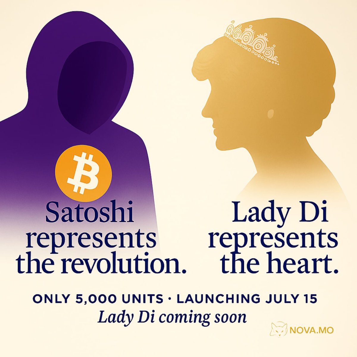 quantumunivers's tweet photo. @Political__Pump 🔺 Only 293 SATOSHI collectibles left.
👑 On July 15, the Lady Di collectible drops — a tribute to a global icon.
🧬 Only 5,000 units. Forever.
✨ Not just images. Gems of culture and legacy.
🔷 Own a moment in history.
#Satoshi #LadyDi #Politicalpump #Gema #MicroCollectibles https://t.co/sfQ8YJX3Iy