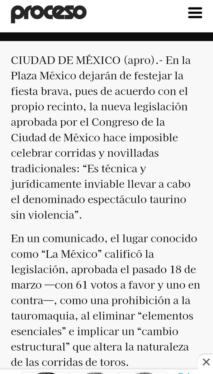 Lo que  los taurinos quisieron decir es que son gente enferma sedientos de sangre y si no hay tortura, sangre y muerte no se divierten. Gran noticia ya no habrá corridas de toros en la plaza México