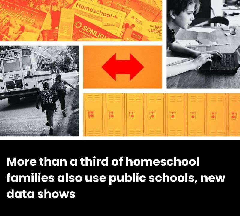 Homeschooling rates have doubled in recent years, but a significant share of families also have a child in public school. <a href="/lrj417/">Linda Jacobson</a> reports

Read more here: buff.ly/0t9CsUp