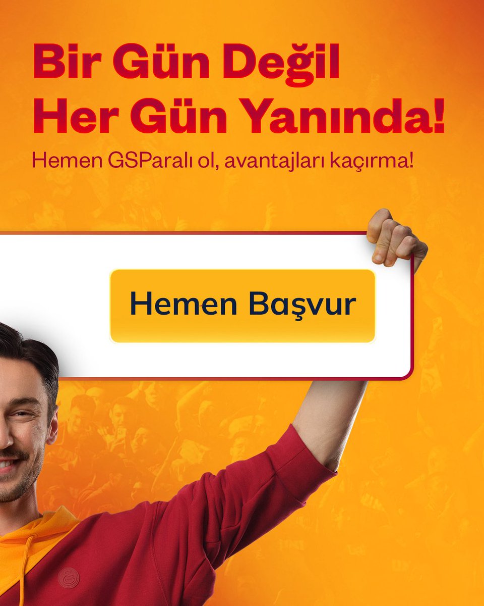 İhtiyaç anında GSPara bir gün değil, her gün yanında! 💛❤️ <a href="/GalatasaraySK/">#5YıldızlıŞampiyon ⭐️⭐️⭐️⭐️⭐️</a>
 
✔️ Cebini yormayan ödeme seçenekleri GSPara’da!

📲 Uygulamayı hemen indir, ihtiyaçlarını erteleme!

#Galatasaray #GSPara