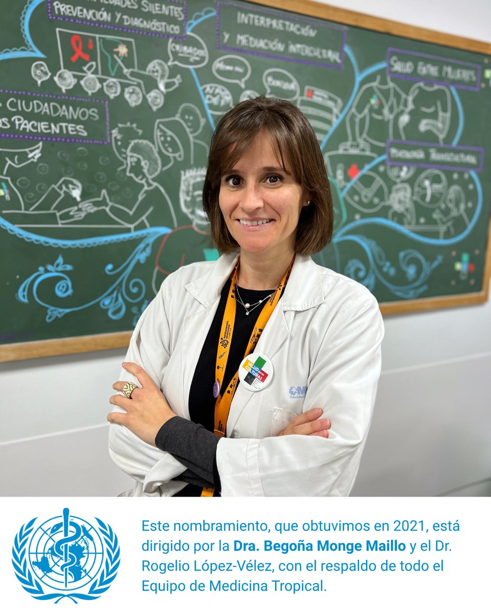 Salud_Culturas's tweet photo. Desde el CSUR de Medicina Tropical del Servicio de Enfermedades Infecciosas @infecciosasryc (Hospital Ramón y Cajal – IRYCIS), celebramos hoy la renovación oficial como Centro Colaborador de la OMS en manejo clínico de la leishmaniasis: https://t.co/CtsmmGgLUk https://t.co/W9Rj4YWq4g