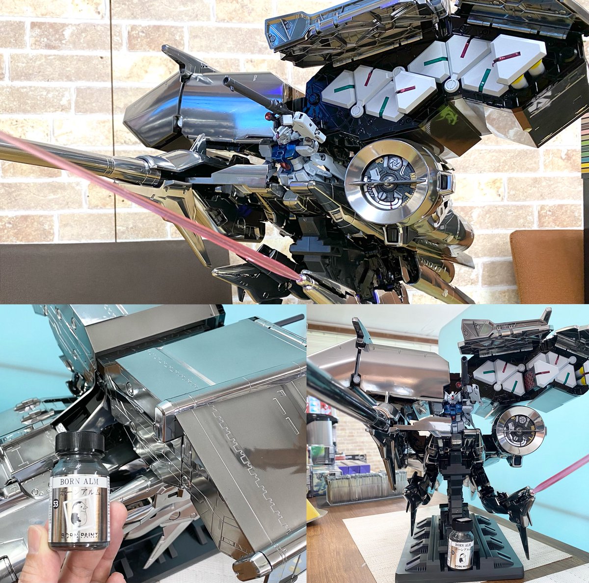 memory_corp's tweet image. 作例のご案内❗️
デンドロビウム×ボーンペイント
ボーンペイントのボーンアルムを使用して
HGデンドロビウムをメッキ調に仕上げました✨
当店で展示をしておりますので、圧巻のサイズとメッキ仕上げをご覧下さい!
※お客様制作の作品です。