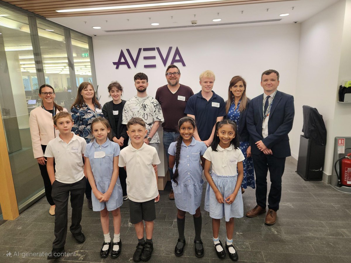 Huge thanks to <a href="/AVEVAGroup/">AVEVA</a> for a fantastic day at your Cambridge HQ! 🎉 We loved celebrating Veda (Y3), whose brilliant ‘Heat Sensor’ design from last year's If you were an engineer, what would you do? competition is now being prototyped by AVEVA! 👏🔥 #EngineeringHeroes #STEM