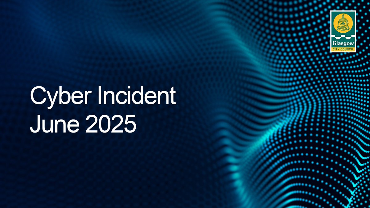 Glasgow City Council is currently being impacted by a cyber incident which is disrupting a number of online services and which may have involved the theft of customer data.

Read more here: glasgow.gov.uk/serviceimpact