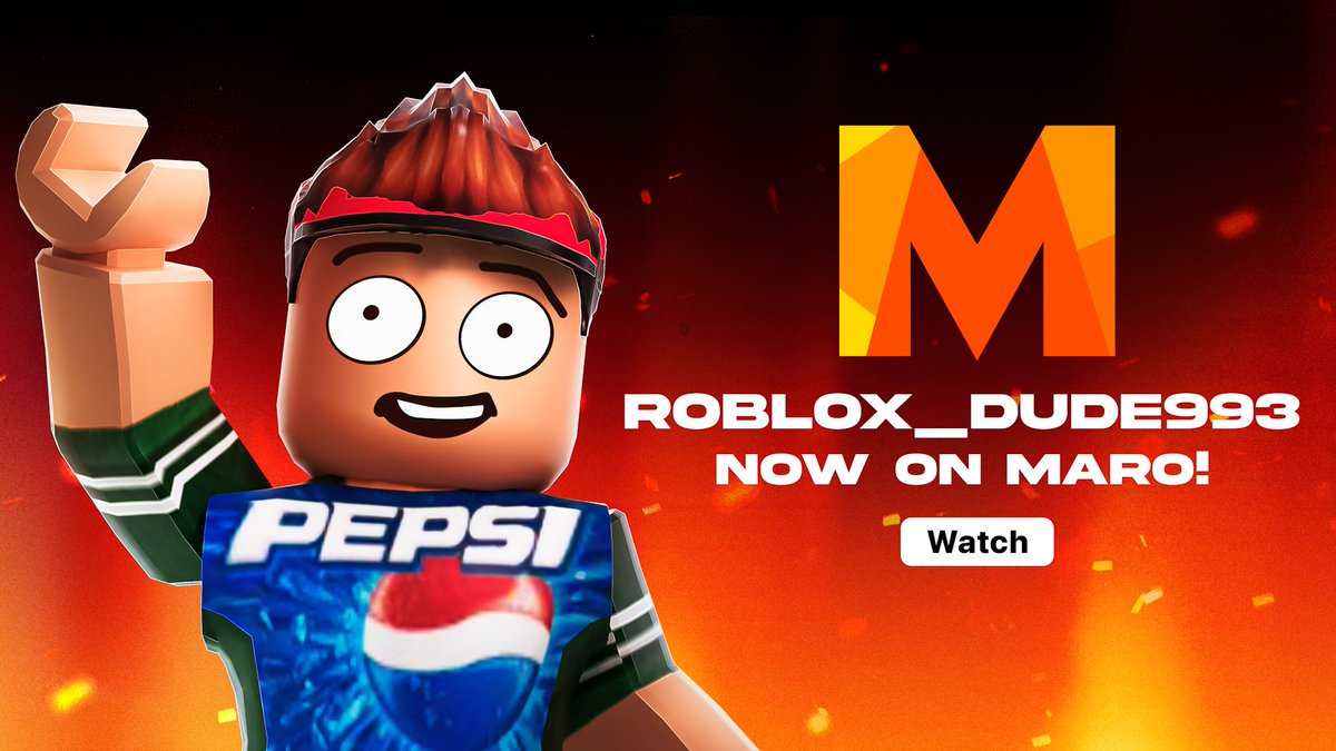 MaroStreaming's tweet image. A new challenger approaches...

We've partnered with @roblox_dude993 to bring one of their videos onto @Roblox this weekend!

#Maro #MoviesWithFriends