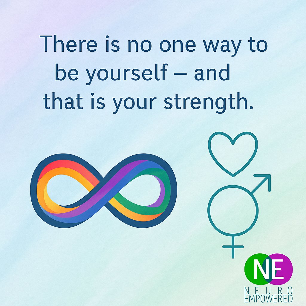 NeuroEmpowered's tweet photo. 🌈 Neurodivergent ≠ cisnormative.
Autistic &amp; ADHD people are 3–6x more likely to be gender-diverse. Why?
Because we question norms — including gender ones.
Our latest blog unpacks this powerful intersection:
👉 https://t.co/OAATtTQ3Gy
#PrideMonth #LGBTQIA #TransRights https://t.co/3u7UWYevZ2
