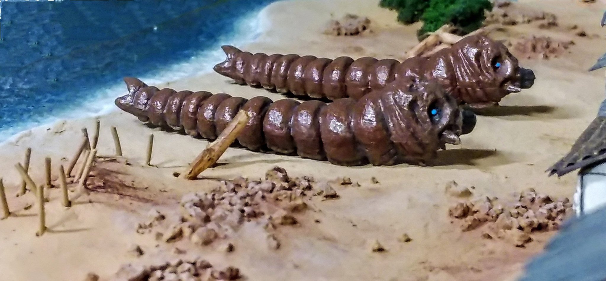 怪獣まま様 5点 380. 昆虫デニム風ブルー×ヒッコリー KOC-TOKYO