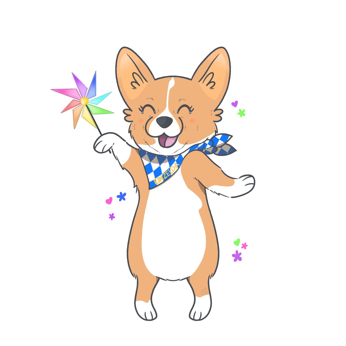 streakydesign's tweet photo. Ein is ready for summer sticker trading! #Procreate #corgi #art https://t.co/EFLD8Kxnxt