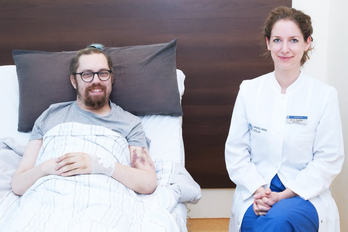 🫀 Zweite #Herztransplantation nach 26 Jahren: #UniklinikKöln und UniklinikDUS​ retten Sebastian Jost das Leben. Dank enger Zusammenarbeit bei Diagnostik, OP und Nachsorge. Mehr dazu: uk-koeln.de/uniklinik-koel…