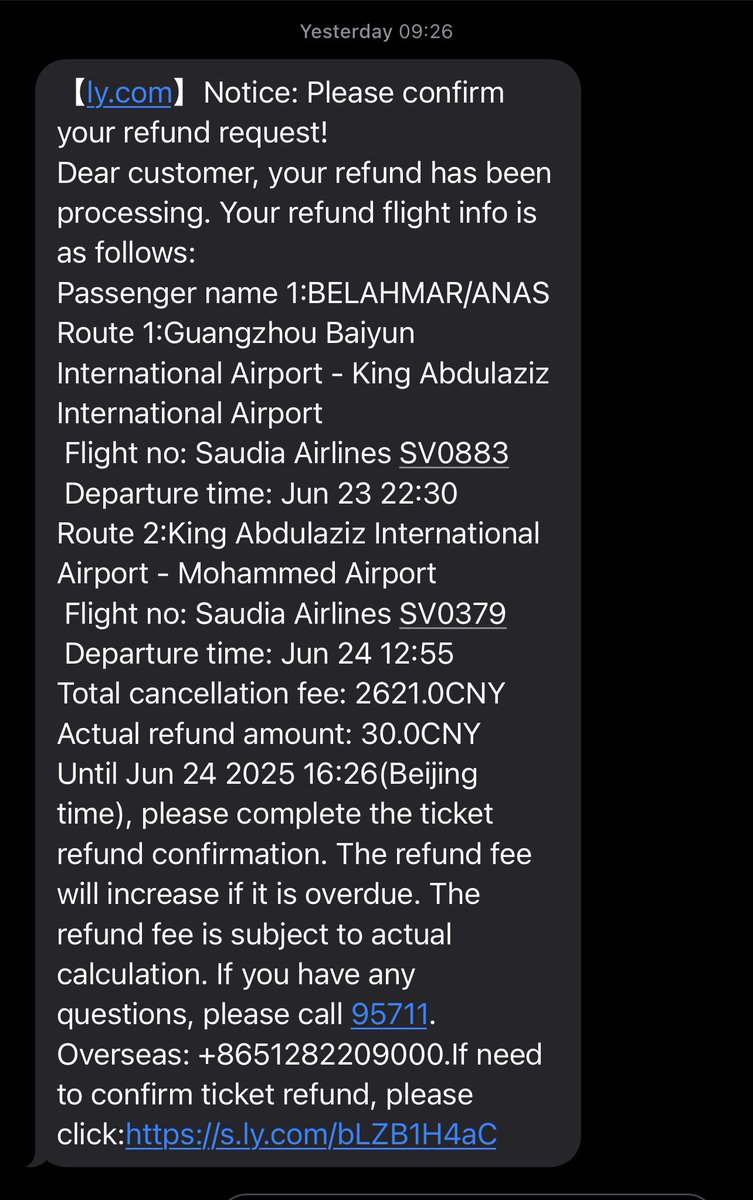 AnasFrate's tweet photo. After all , I paid almost 400 usd , they only can get back to me with this message (4usd)
@Saudi_Airlines
@Saudia_Care
@SaudiAirlinesEn https://t.co/ASxuvTygCa