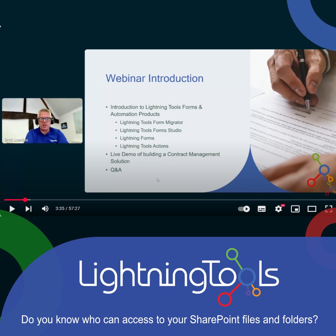 #Webinar Recording Available - Managing contracts in #M365 just got easier! In this recorded session, Brett demonstrates how to build a complete contract approval and document automation solution using Lightning Tools Forms Studio.
Watch the recording now:
hubs.ly/Q03twRS00