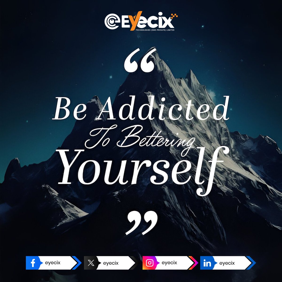 eyecix's tweet photo. "Be addicted to bettering yourself — every single day." 💪🧠✨

#SelfImprovement #PersonalGrowth #LevelUp #BetterEveryday #SelfDevelopment #StayMotivated #BeYourBestSelf #GrowthMindset #DisciplineEqualsFreedom #DailyMotivation https://t.co/72nw9roy6w