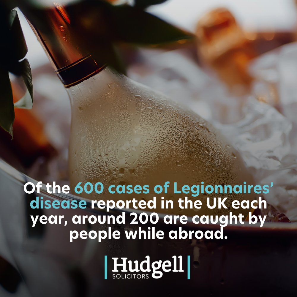 Of the 600 cases of Legionnaires’ disease reported in the UK each year, around 200 are caught by people while abroad, often at holiday resorts or on cruise ships.

People can become seriously ill with this form of pneumonia due to poor maintenance conditions related to:
• Air