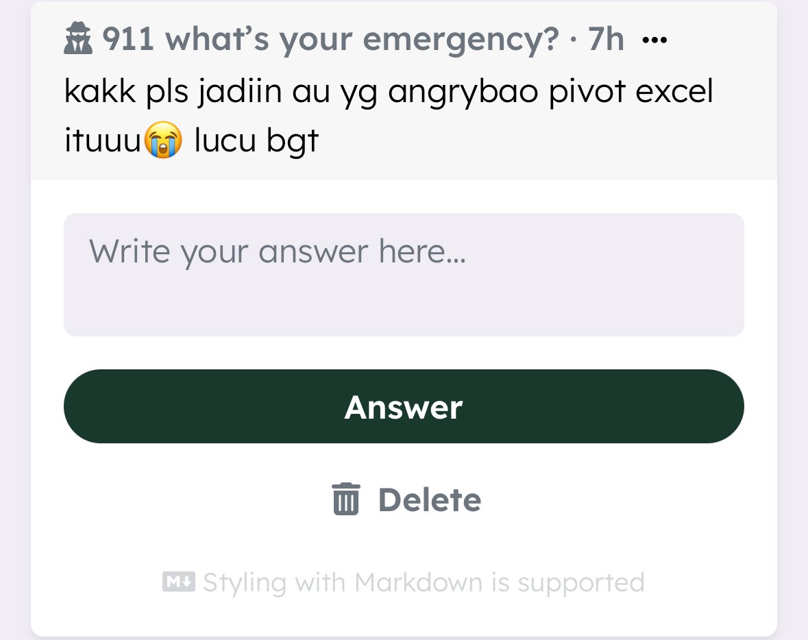 😭😭😭😭😭 let's see ya aku belum ada further plan sebenernya(sowrry) kemaren tuh random kepikiran krn itu based on true experience di kantor aku WKWKWKWK #noël911