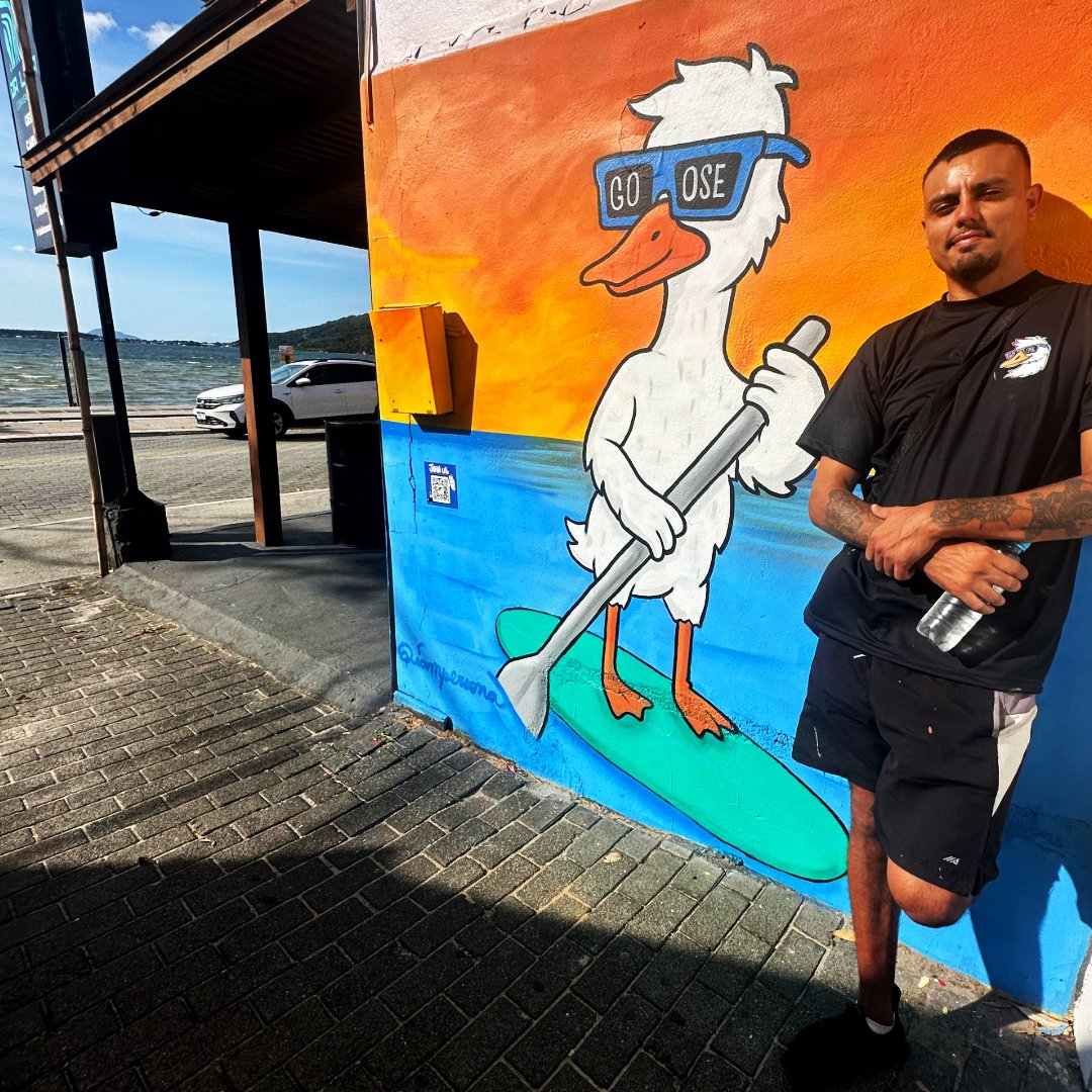 I already miss the $GOOSE Trip 😍🪿

It was an extremely fun few days spreading the flock vibe along the Brazilian coast 😎

I think more Crypto projects should shout your name through the walls around the world! Contact me and let's make it happen 💪🏼