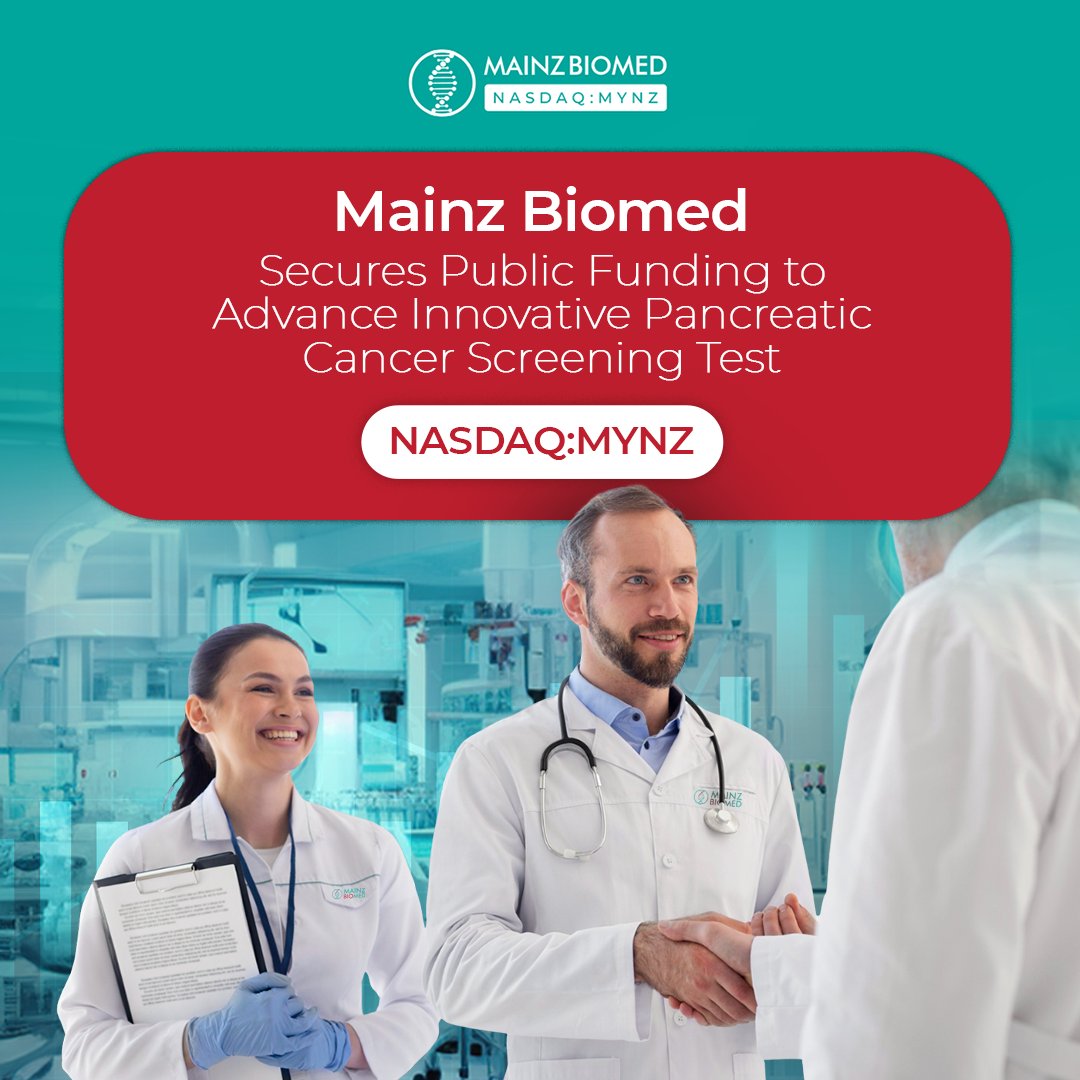 Big news! Mainz Biomed secured public funding from Investitions- und Strukturbank Rheinland-Pfalz (ISB), covering 50% of costs to advance their non-invasive blood test for early pancreatic cancer detection.

Learn more: mainzbiomed.com/mainz-biomed-s…

#Cancer #CancerResearch
