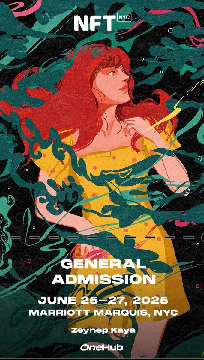 Gm☘️

The <a href="/NFT_NYC/">NFT.NYC</a> exhibit has begun. 
I cannot go myself, but this is the third time my art is being exhibited there. I am happy for that and I congratulate all my friends who have works in the exhibition. #nftnyc2025 💚