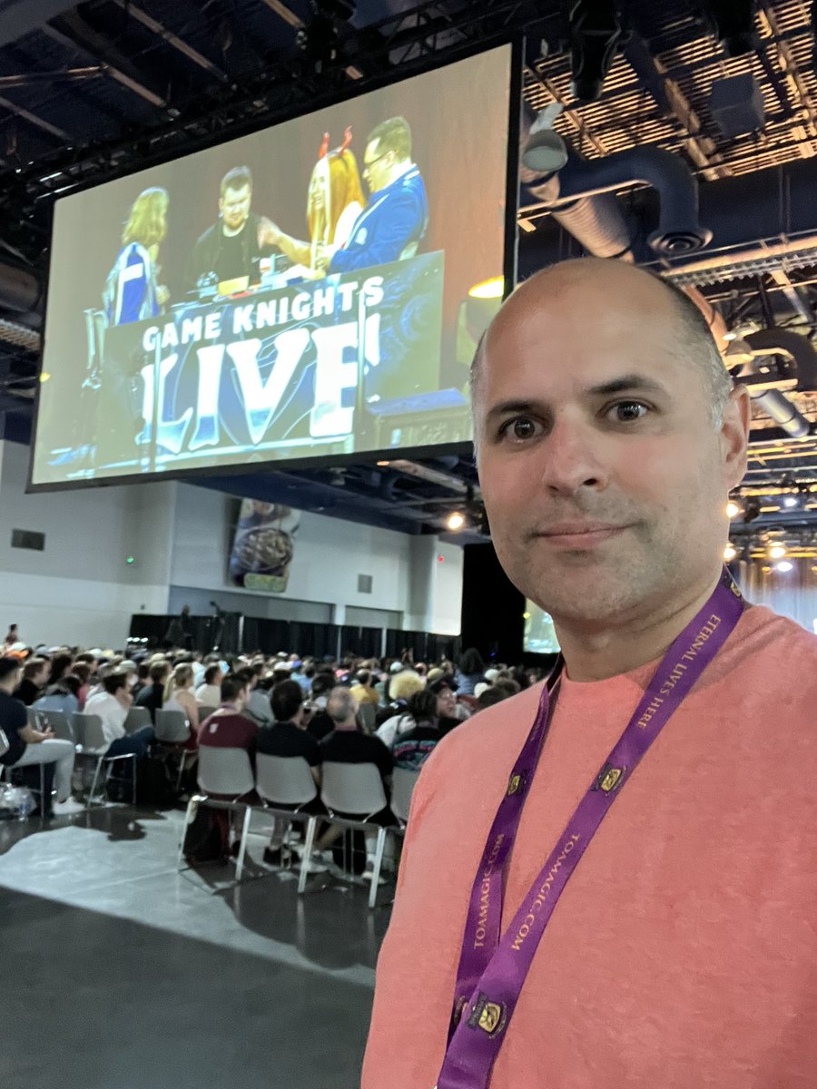 rich_beranek's tweet photo. @commandcast @TolarianCollege @jfwong @wachelreeks @JoshLeeKwai @VoxyTwitch @GavinVerhey @ManaSquad @annamt1992 @Brttnymchlle @wizards_magic I couldn’t get a closer seat, but even from the back it was a great show! https://t.co/V6FvpY65V7