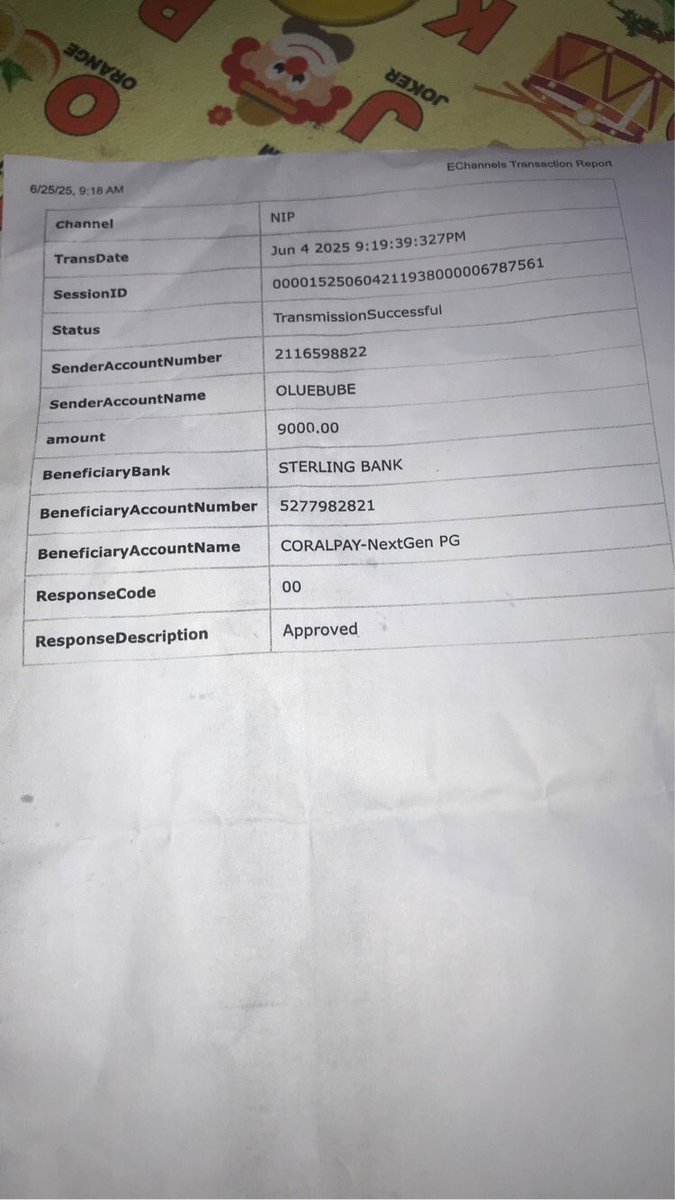 mk_whyte's tweet photo. @CoralPayTech This is the print out my bank gave me https://t.co/borKvvjaIh