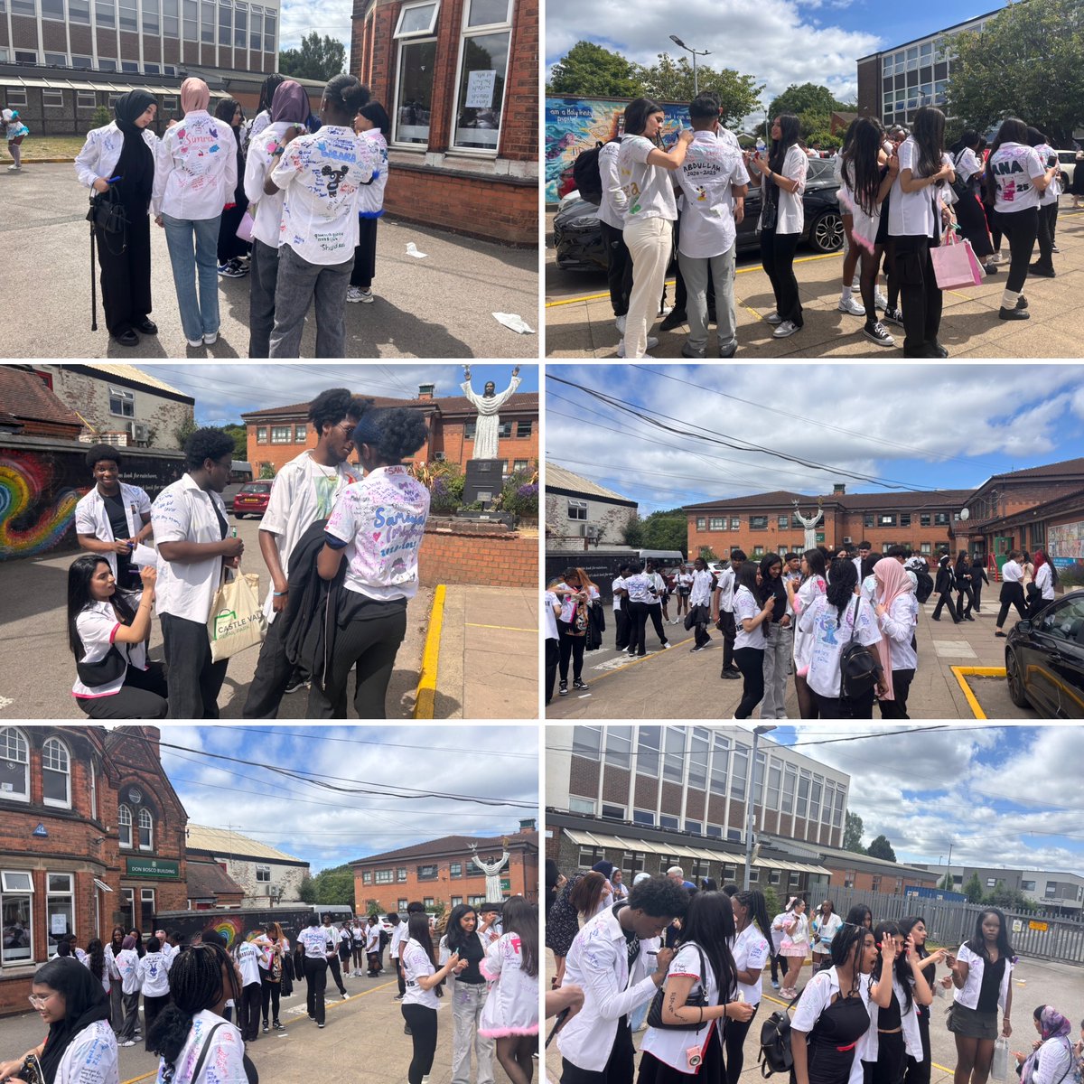 Today, Year 11 celebrated the end of an incredible journey. 🫶 Year 11- Your teachers are so proud of all you’ve achieved. Here’s to the next chapter. 👏 Remember- you're a Holy Trinity pupil and you can achieve anything! 💙✨ #LeaversDay #ClassOf2025