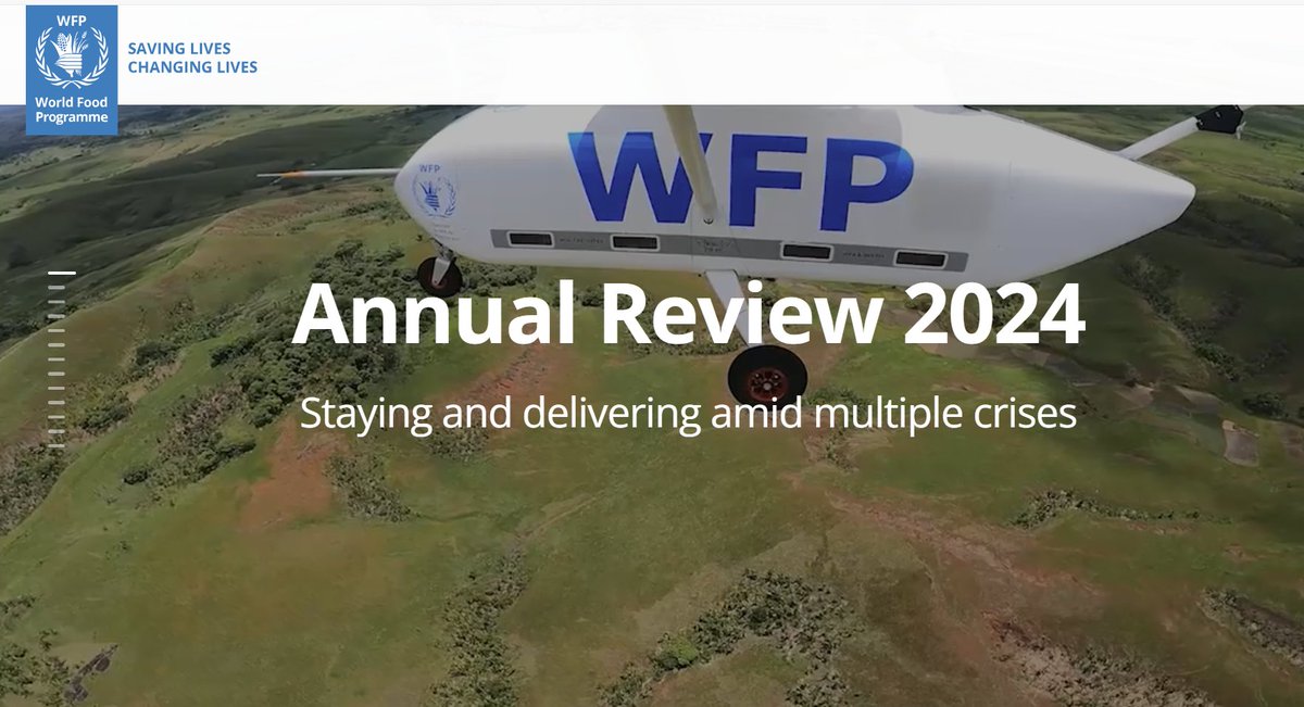 It's been a year of 'Staying and Delivering amid multiple crises' 

From leading a coordinated humanitarian response
to harnessing innovation to face down hunger

Our 𝗔𝗻𝗻𝘂𝗮𝗹 𝗥𝗲𝘃𝗶𝗲𝘄 𝟮𝟬𝟮𝟰 is OUT NOW! Check out all our key milestones. tinyurl.com/3xpzbuca