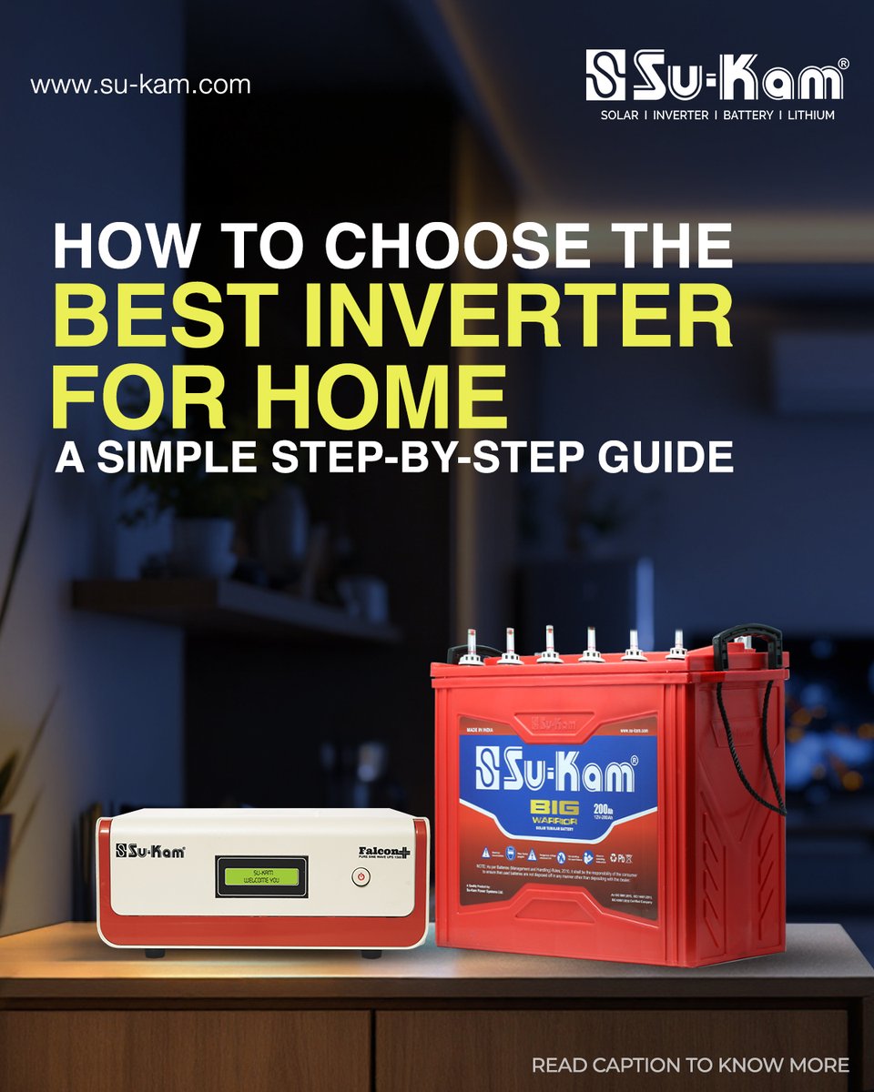 sukamofficial's tweet image. Power decisions don’t have to be puzzling. 🔌
With Su-Kam’s intelligent inverter-battery combos, you&apos;re choosing seamless backup, trusted tech and performance made for Indian homes.

Click the link to read the full blog: su-kam.com/which-brand-of…

#SuKamPower #SmartBackup