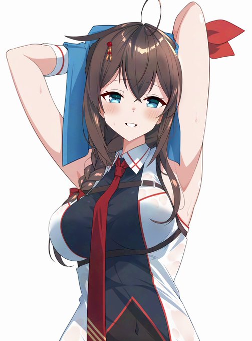 #2025年自分が選ぶ今年上半期の4枚 
今月はもうマトモにお絵描きする時間が取れない…!
でも水着時雨と雪風は描いてて楽しかった✨ 