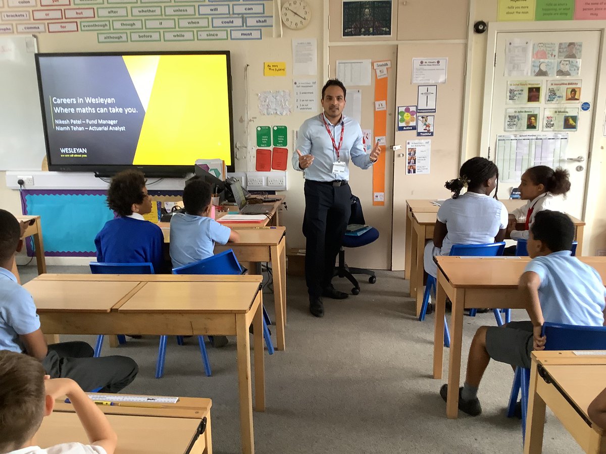 Niamh and Nikesh came to talk to us today about insurance and investments. Who’d have thought it could be so much fun. #vocationsweek