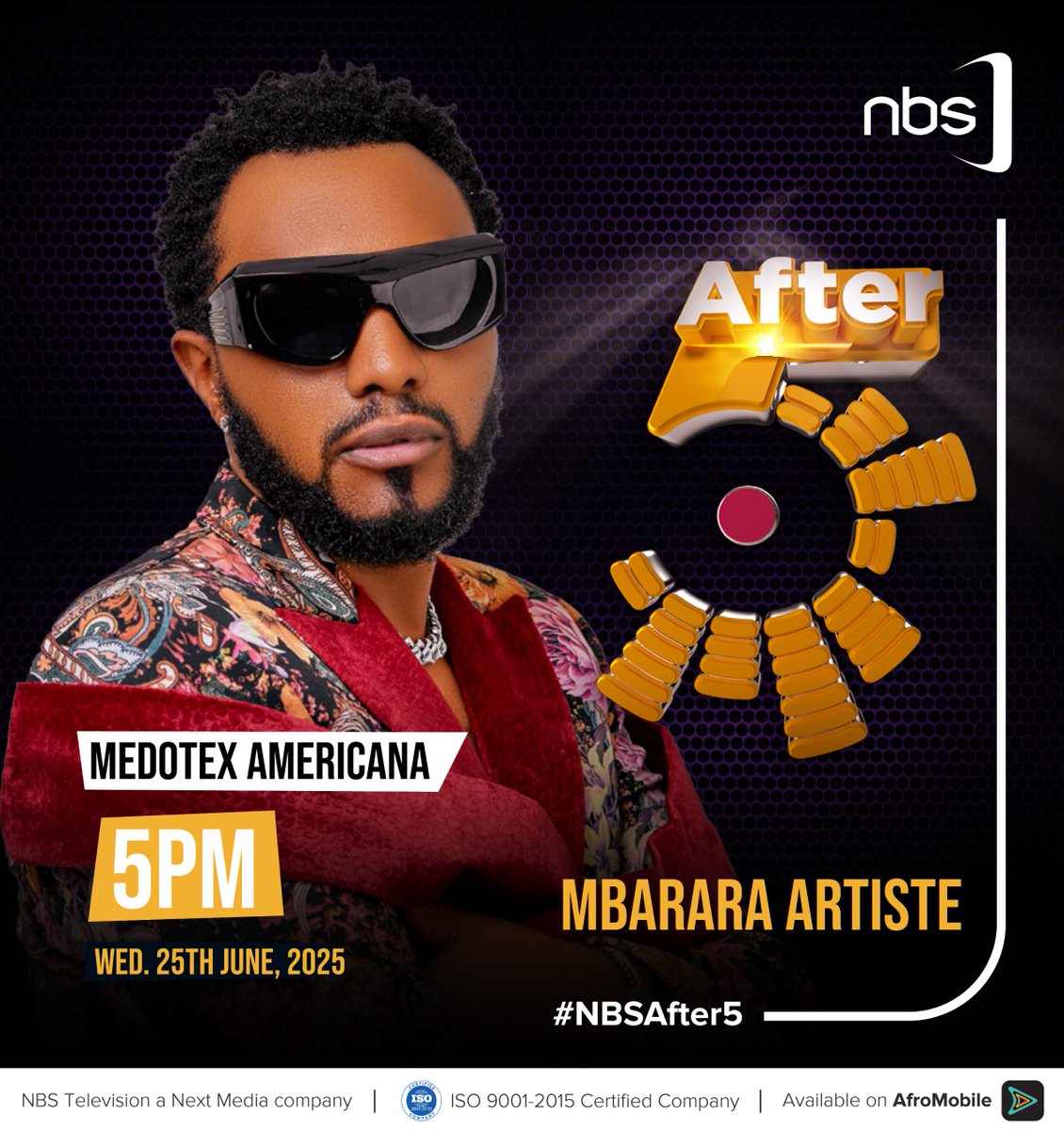 It's Pearl Wednesday, on the #NBSAfter5, we play 100% Ugandan music. Don't miss today's show with the fantastic team featuring Liama  and Medotex Americana  #NBSUpdates