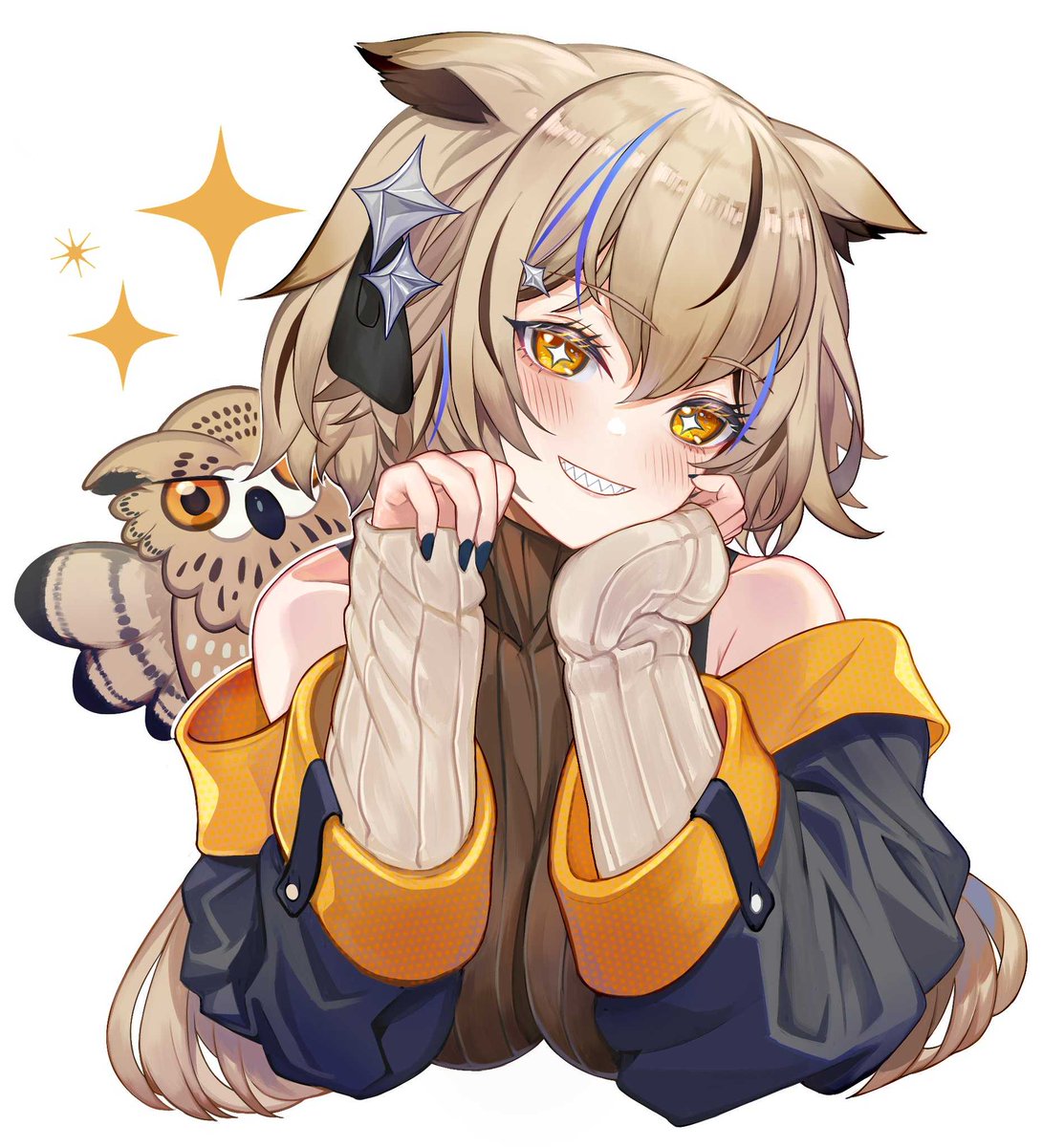 動物園のふれあいスペースにいたミミズクが…人間になっちゃった！？ 

はじめまして！新人Vtuber、甘上ミミホ（あまがみ みみほ）です🍫🦉

これからたくさんふれあってね？ 甘噛みもできるよ！たまに加減まちがえちゃうけど…🫣
#Vtuber準備中 #新人Vtuber