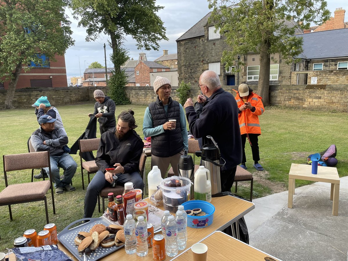 The joint MtS/Stella Maris team in Goole hosted a barbecue for seafarers on Monday evening.  It was an excellent occasion with crew from four ships coming along.   Thanks to St John’s, Goole for making it possible.
<a href="/FlyingAngelNews/">The Mission to Seafarers</a>