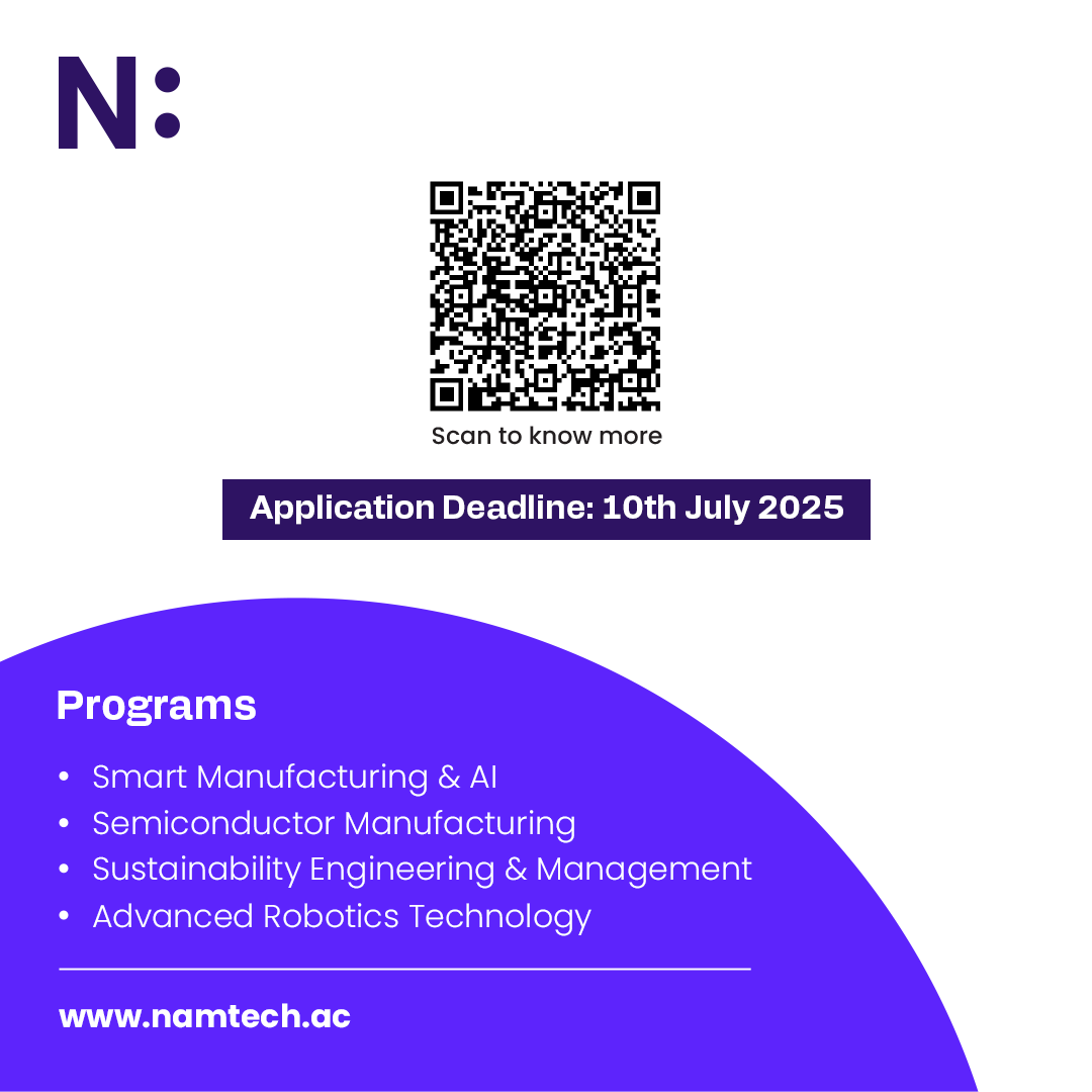 The future of MET needs future-ready minds. NAMTECH offers 100 Fellowships for top talent from IITs, NITs, IIITDMs, BITS and GATE. Be industry-ready from Day 1. 

Apply on this link by July 10th: admissions.namtech.ac/lp/fellowship.…