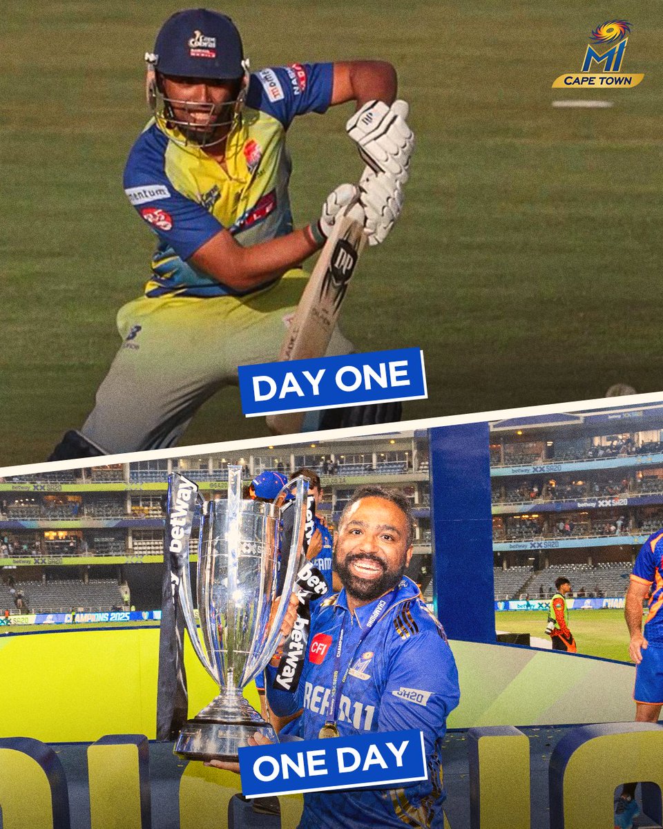 From Day One to 𝐃𝐚𝐲 𝐖𝐎𝐍 😉💙

#MICapeTown #OneFamily