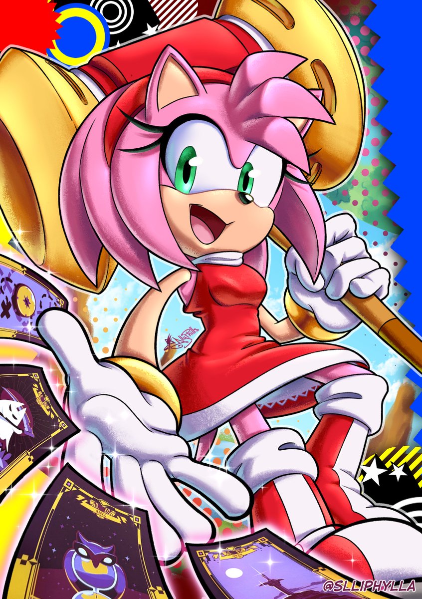 Magical Hammer Girl 🦔🩷🔨🃏✨
#AmyRose