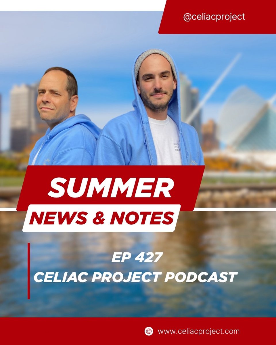 CeliacProject's tweet image. Summer’s here, and the time is right for News and Notes! In this installment we hear from some newly diagnosed listeners, talk about an intriguing kissing study, debrief an eventful #CeliacAwarenessMonth and much more! 🎧 EP 427 -celiacproject.com/the-podcast