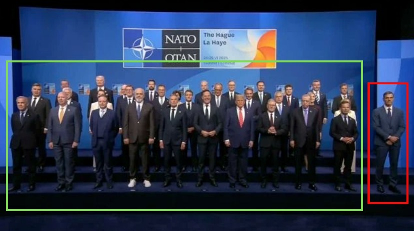 Más bunkerizado y acorralado que nunca, Sánchez lleva su muro también a la OTAN.