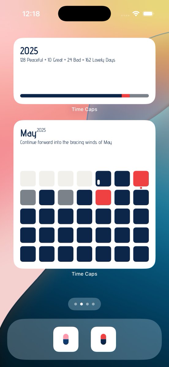 TimeCaps_App's tweet image. Meet lovely widgets with Time Caps 3.2 🗓️

(although it's actually released 10 days ago and it's already 3.3 now)