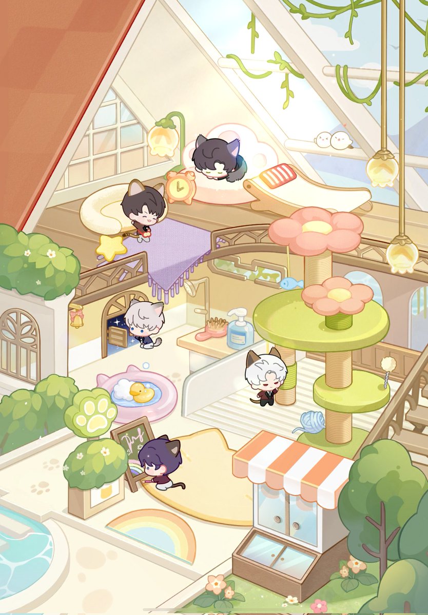 #戀與深空 #恋与深空 #恋と深空 #LoveandDeepspace #夏以昼 #夏以晝
加上豹嗷喵就完整了(ฅ´ω`ฅ)