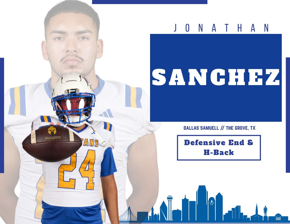 College Coaches take notice 📣 Starting DE Jonathan Sanchez is a team leader and physical force off the edge. Mr. Consistent brings it every day! #SpartanStrong #ChaseTheBattle