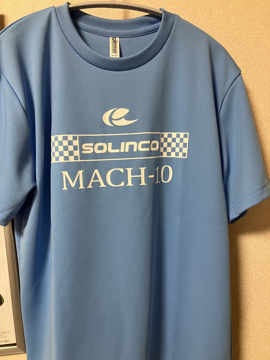 mayz7's tweet photo. MACH-10のTシャツが届いた！グリップテープまでつけていただきありがとうございます😄
#MACH10 #TakeFlight #マッハブルー #ソリンコ https://t.co/HoNXo3atgq