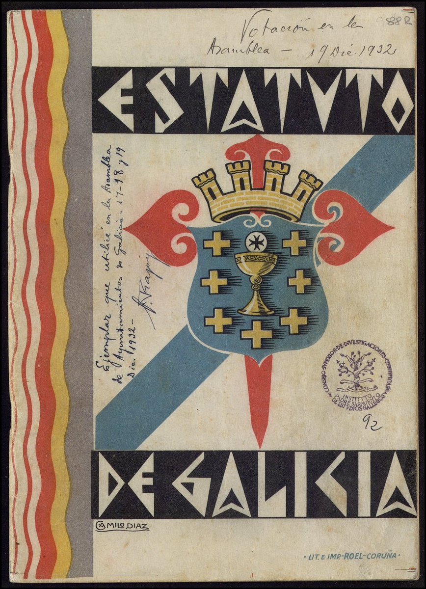 CSICGalicia's tweet image. Hoy a las 19 horas en @iegps se presenta con @Xunta @CulturaXunta el archivo digital del fondo del Anteproyecto de Estatuto de Autonomía. Por @CSIC estará vicepresidenta @CSICdivulga, el jefe de Catálogos, Calidad y Formación de la URICI, delegada @csicgalicia y director @iegps.