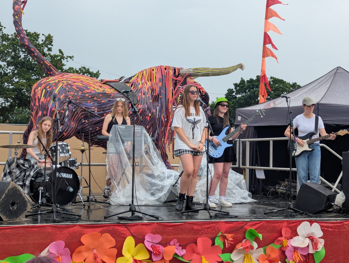 Students were invited to play at the Isle of Wight Festival again this year. They rocked the Bull Stage in the KidsZone on Saturday and we are incredibly proud of them! 
From The Beatles to the Killers, the students got to showcase their incredible musicianship!