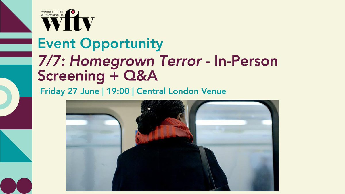 .<a href="/BAFTA/">BAFTA</a> are inviting WFTV members to attend a special TV preview screening of '7/7: Homegrown Terror' - followed by a Q&amp;A with director Tim Lawton, producer Karim Shah, editor Holly Lubbock &amp; contributor Michael Henning. Register here: bit.ly/HGT_QA

#WFTVScreenings