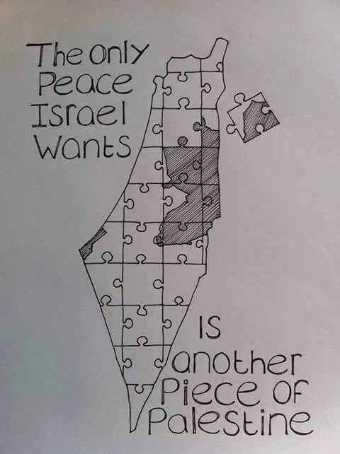Israel doesn't want PEACE in Palestine. It needs another PIECE of Palestine 🇵🇸